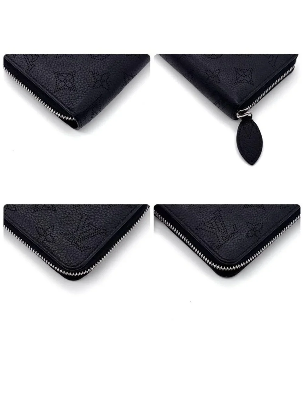 Louis Vuitton Monogram Mahina Zippy Wallet Noir Black